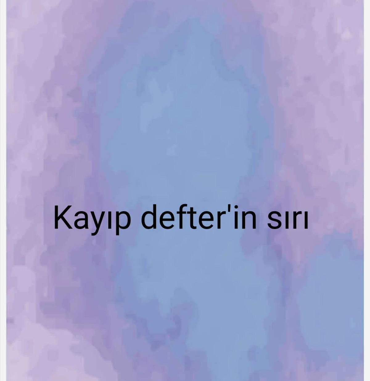 Kayıp defter'in sırı kitap kapağı