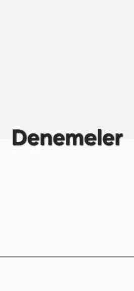 Deneme kitabı kitap kapağı