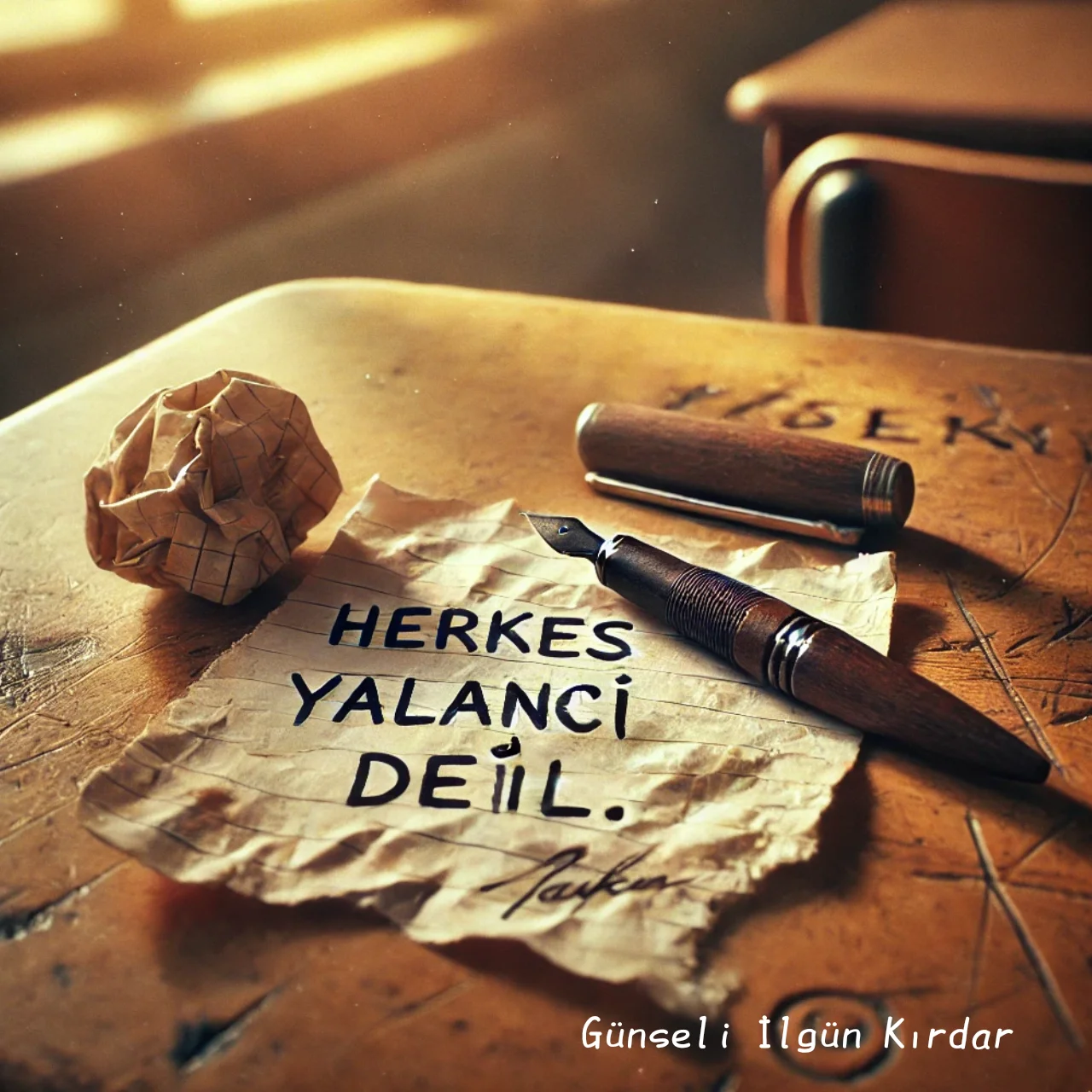 Herkes yalancı değil kitap kapağı