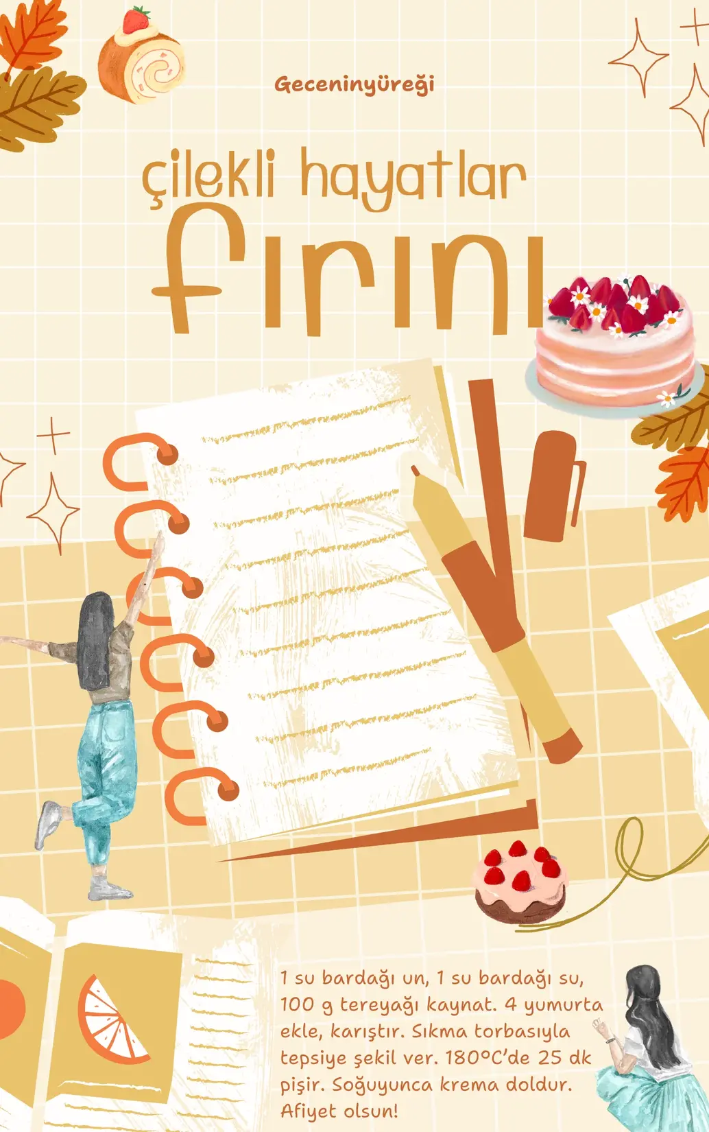 Çilekli Hayatlar Fırını kitap kapağı
