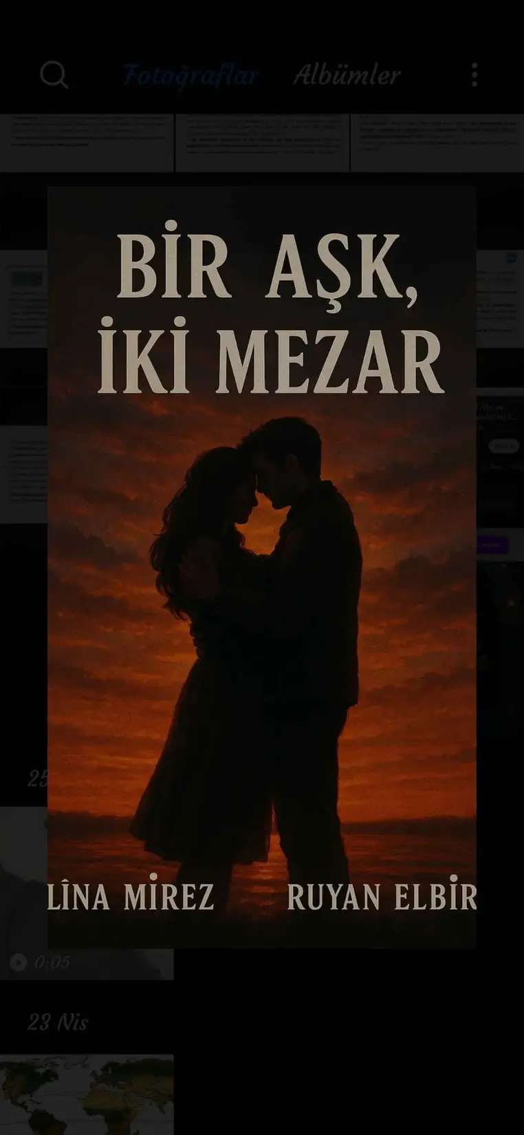 BİR AŞK İKİ MEZAR kitap kapağı
