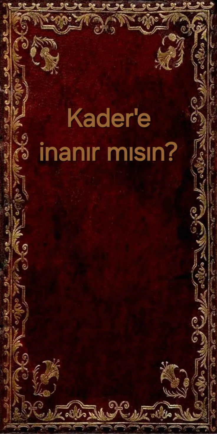 Kader'e inanır mısın? kitap kapağı