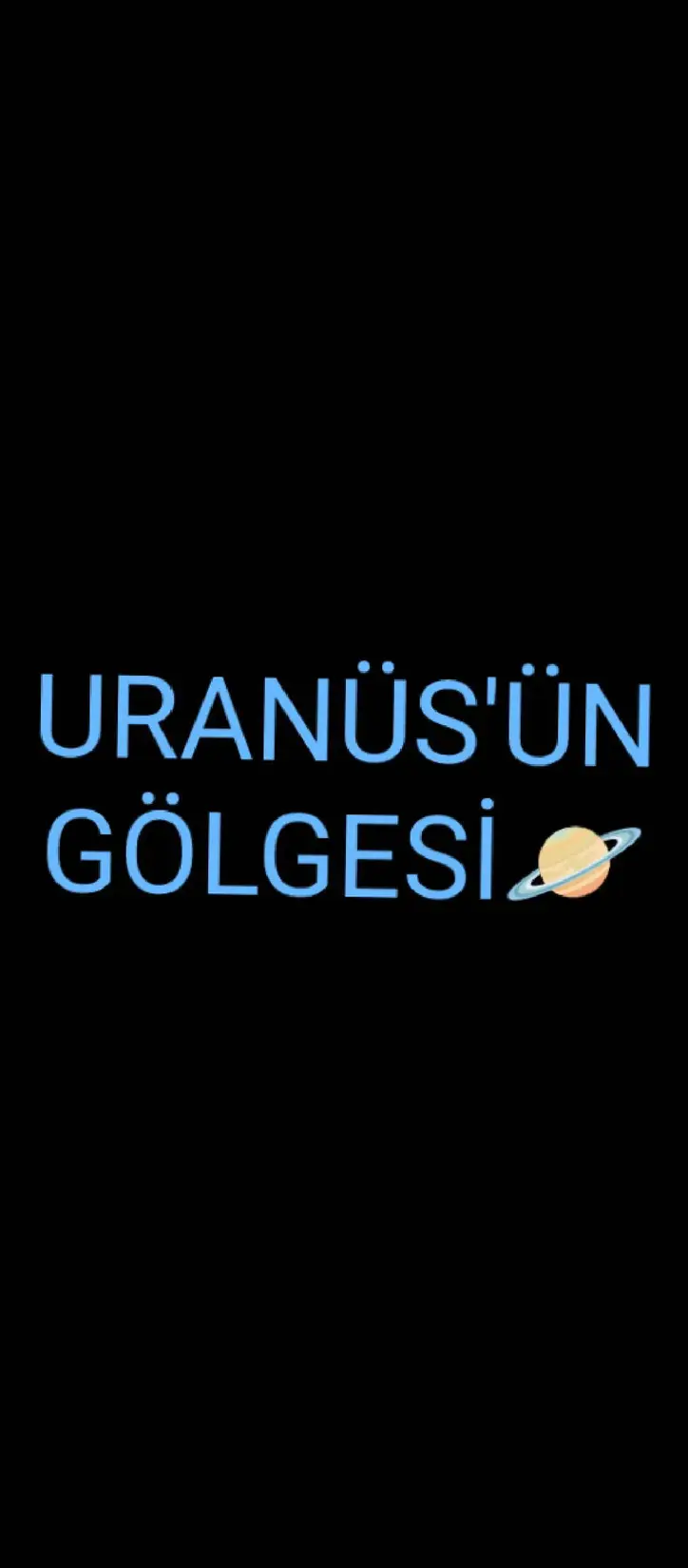 Uranüs'ün gölgesi kitap kapağı