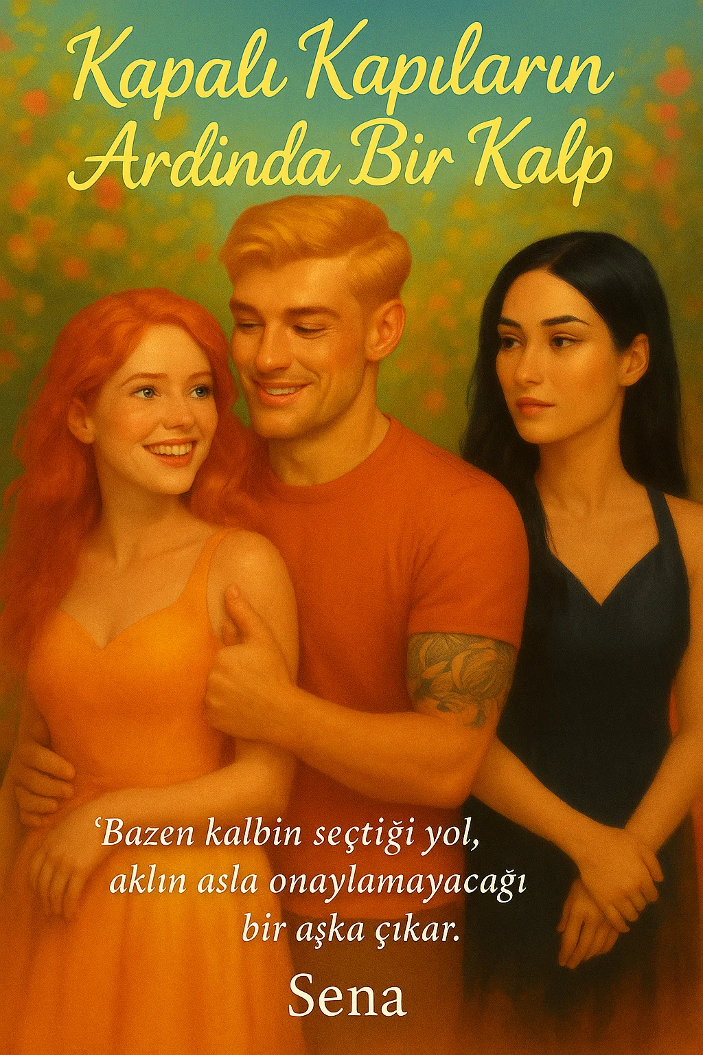 Kapalı kapıların ardında bir kalp kitap kapağı