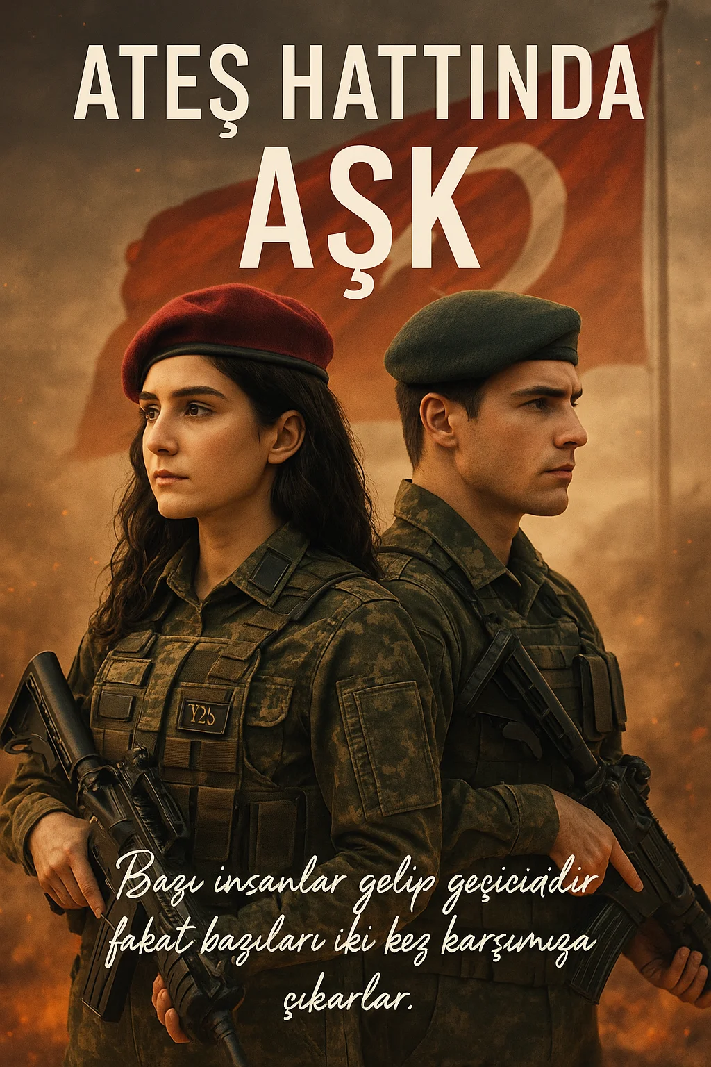 Ateş Hattında Aşk kitap kapağı
