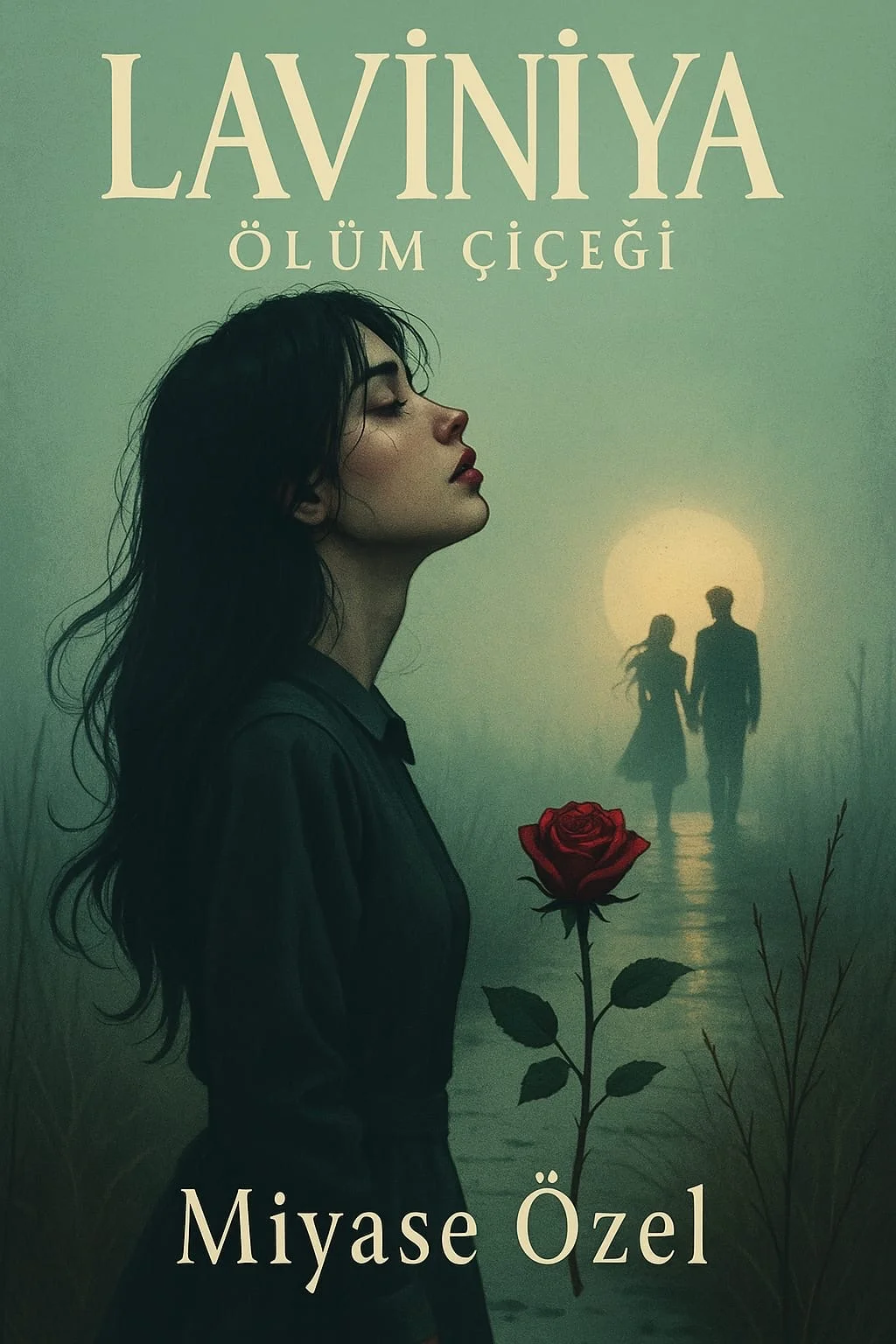 Lavinya “ölüm çiçeği” kitap kapağı