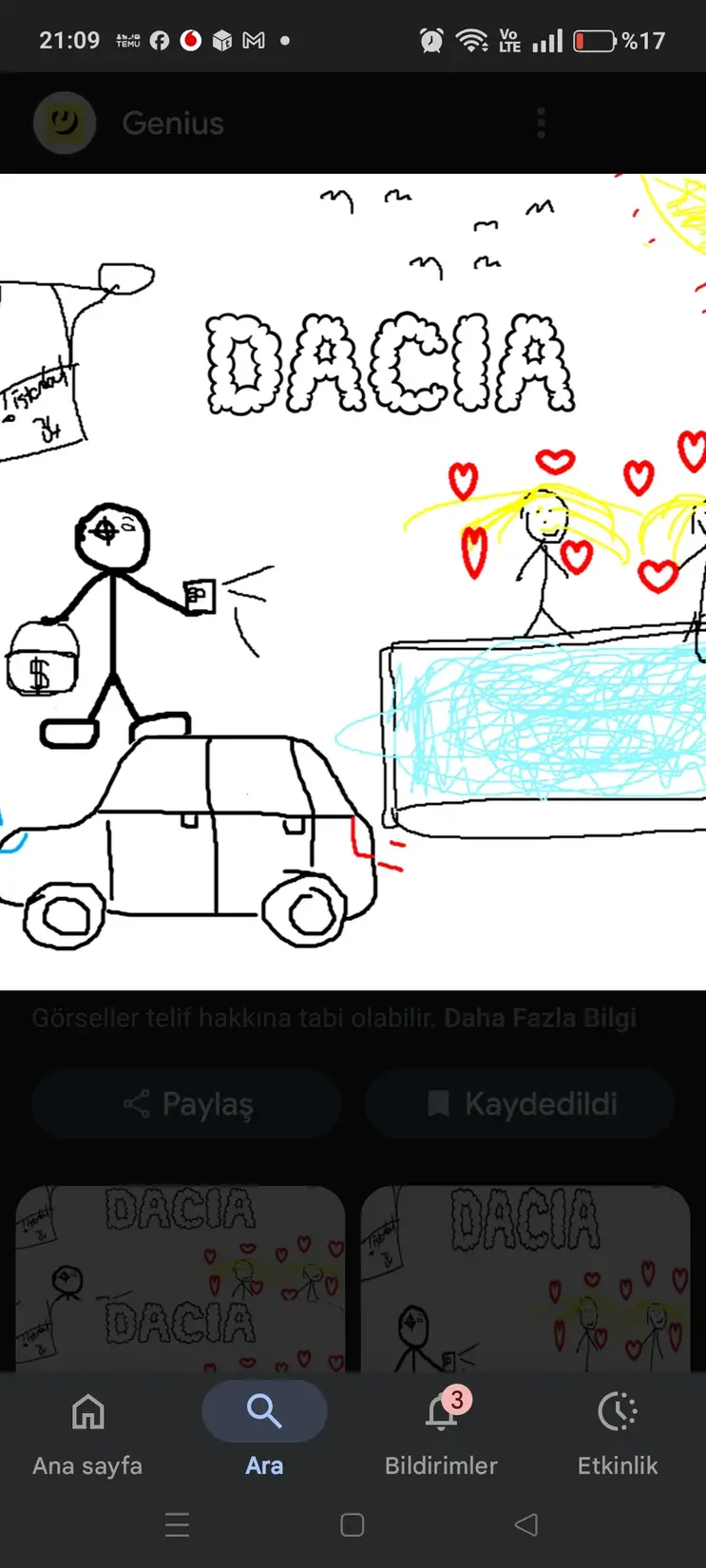 Dacia kitap kapağı