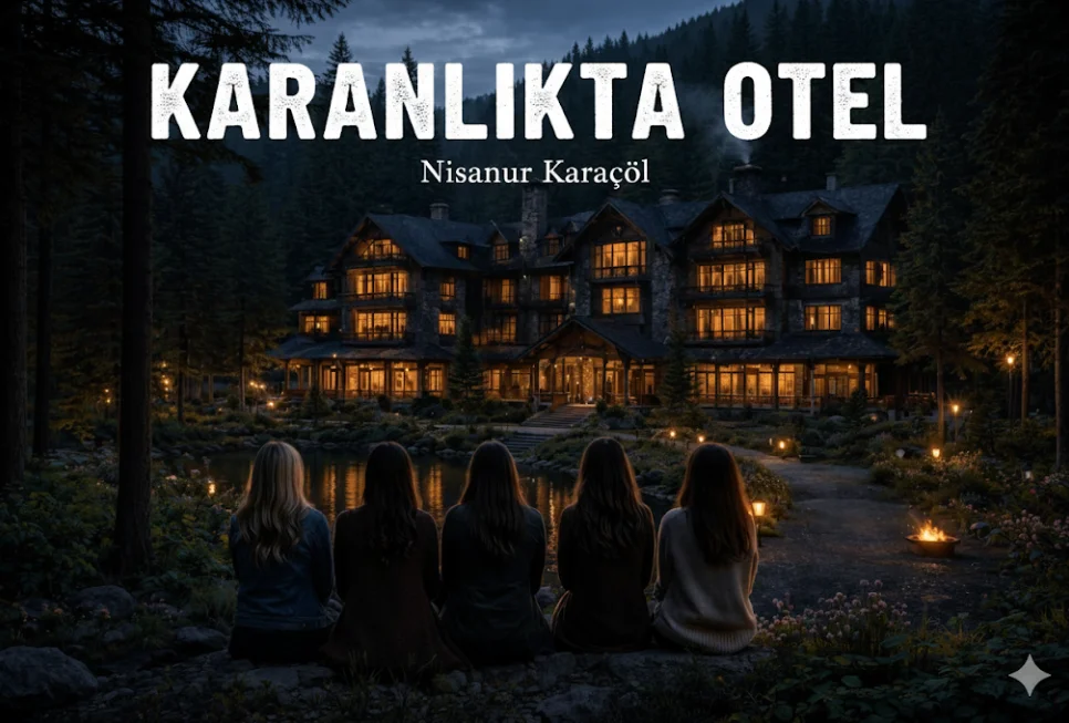 Karanlıkta otel kitap kapağı