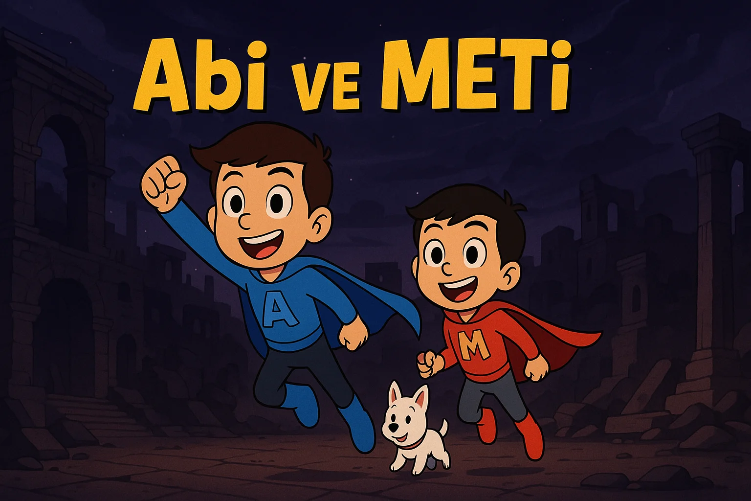 Abi ve meti 1 Gelecek Şehrinde Kargaşa kitap kapağı