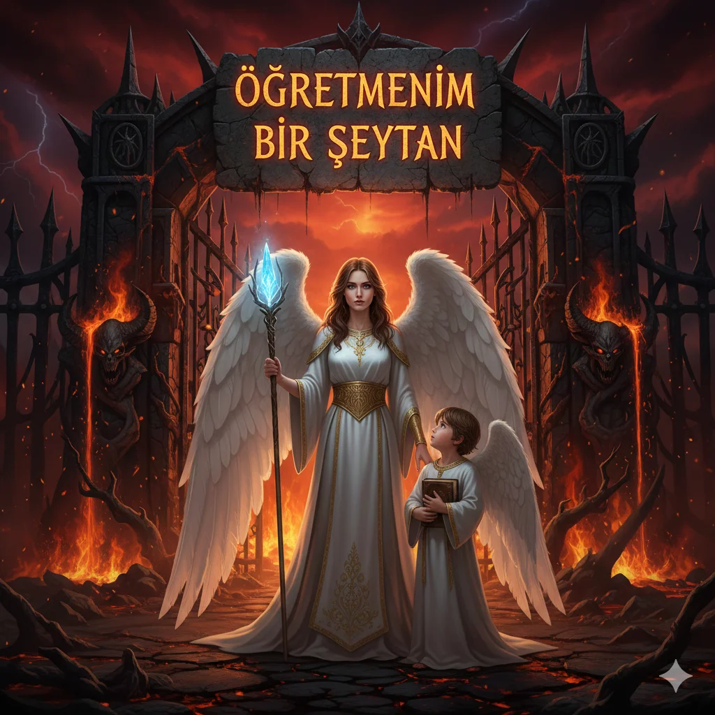 Öğretmenim  bir şeytan kitap kapağı