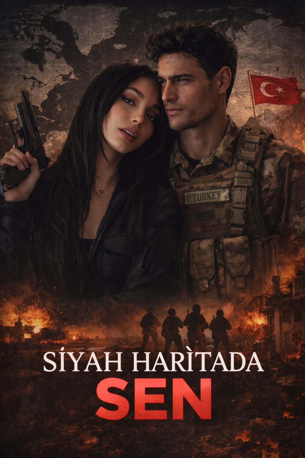 Siyah Haritada Sen kitap kapağı