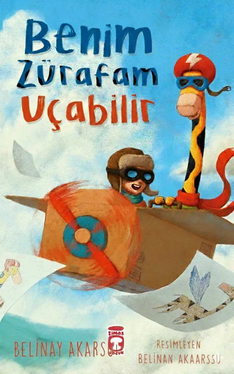 Benim zürafam uçabilir kitap kapağı