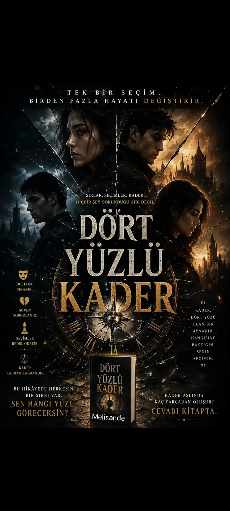 Dört yüzlü kader kitap kapağı
