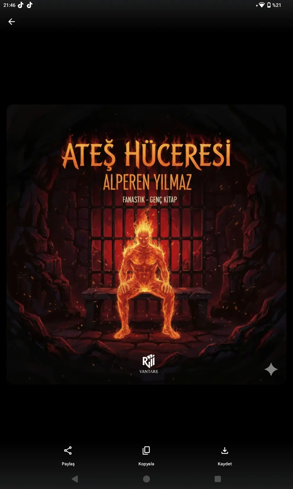 Ateş hücresi kitap kapağı