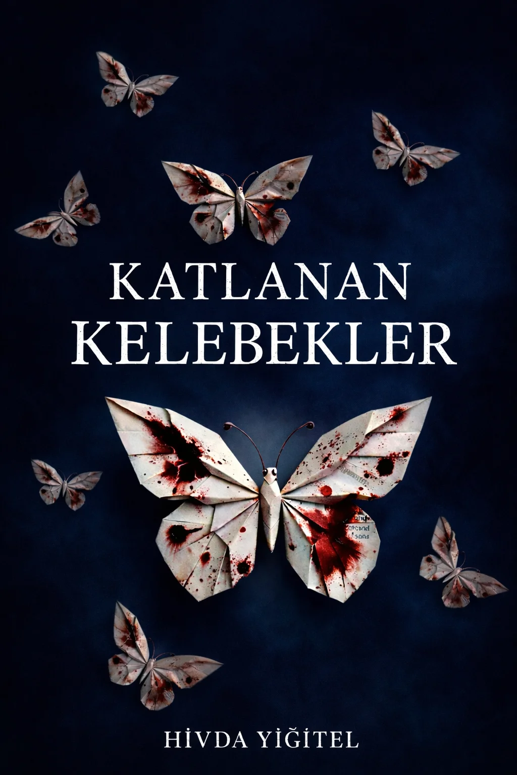 KATLANAN KELEBEKLER kitap kapağı