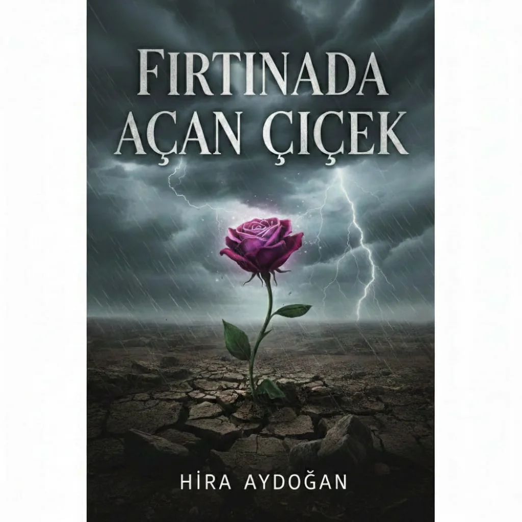 Fırtına da açan çiçek kitap kapağı