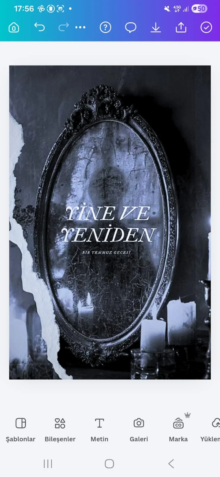 Yine ve Yeniden kitap kapağı