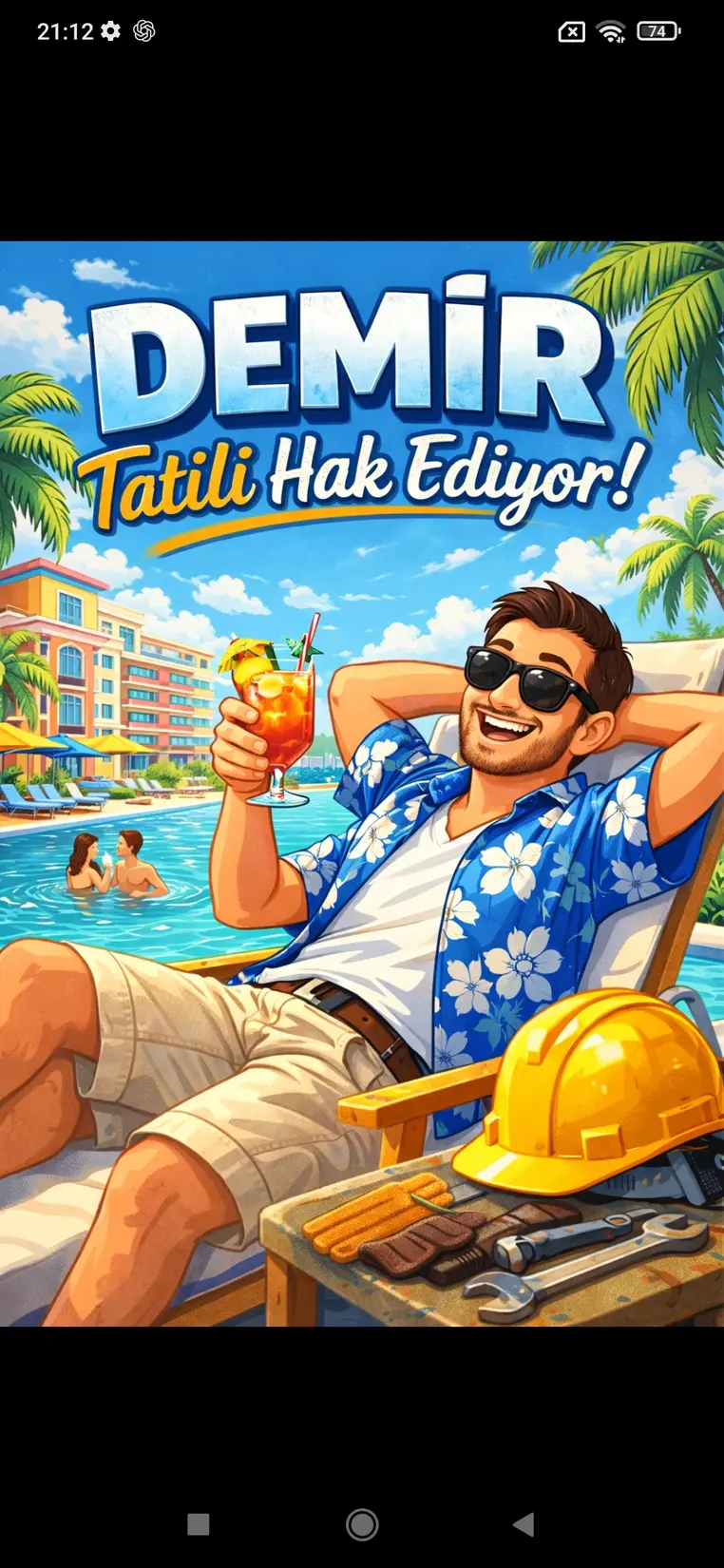 Güzel bir tatil kitap kapağı