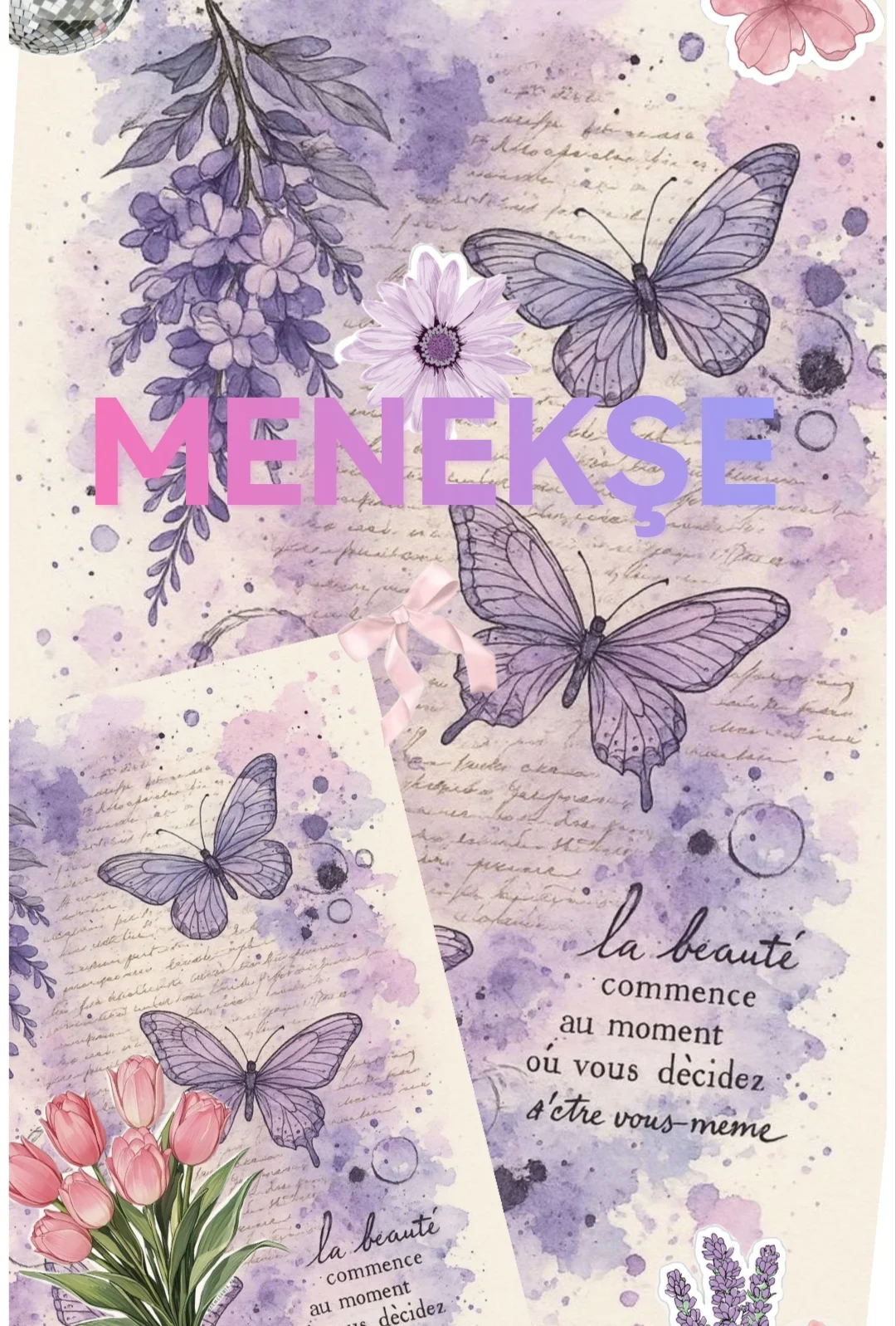Menekşe kitap kapağı