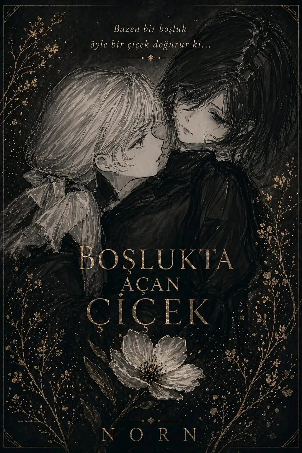 Boşlukta Açan Çiçek kitap kapağı