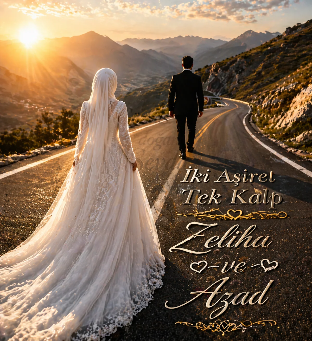 “İki Aşiret, Tek Kalp: Zeliha ve Azad”💕🖤 kitap kapağı
