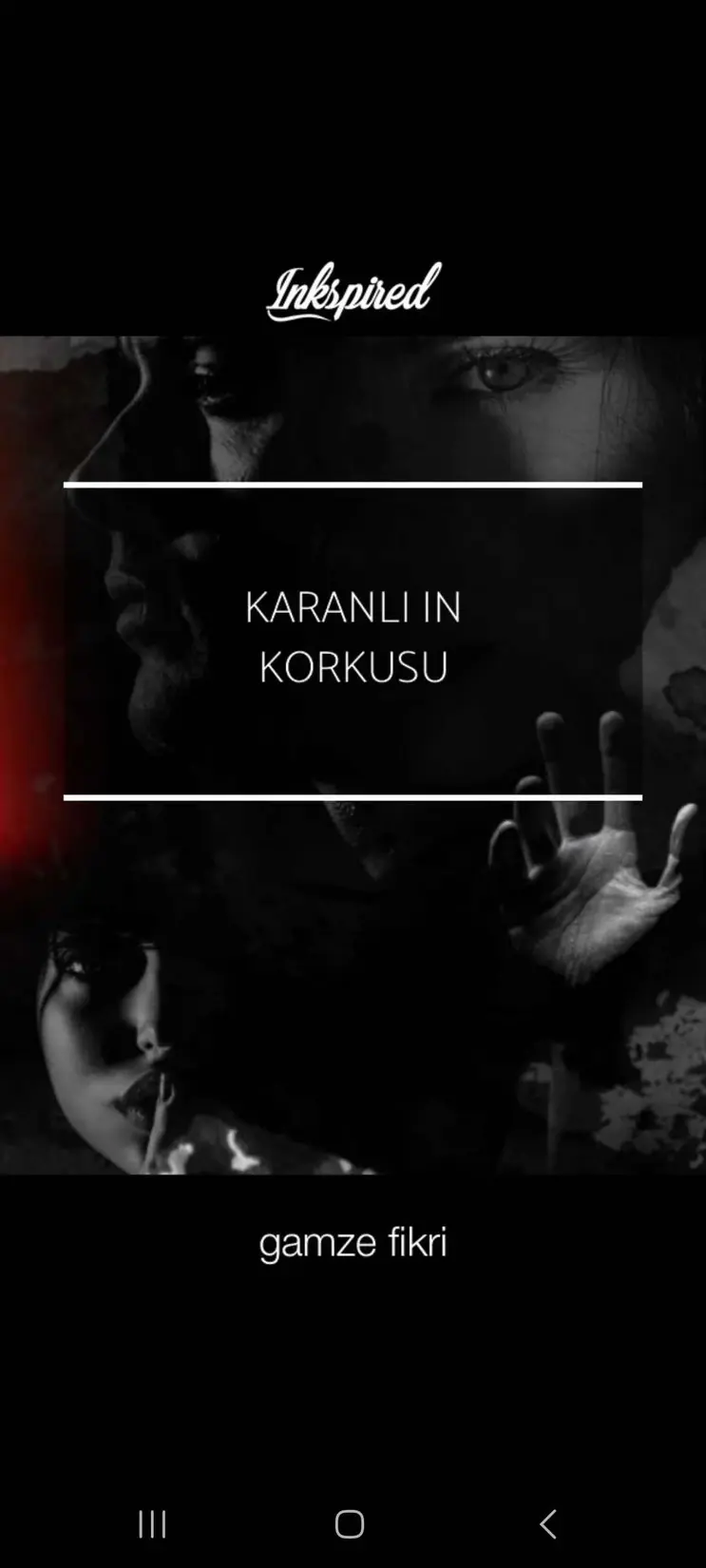 Karanlığın korkusu kitap kapağı
