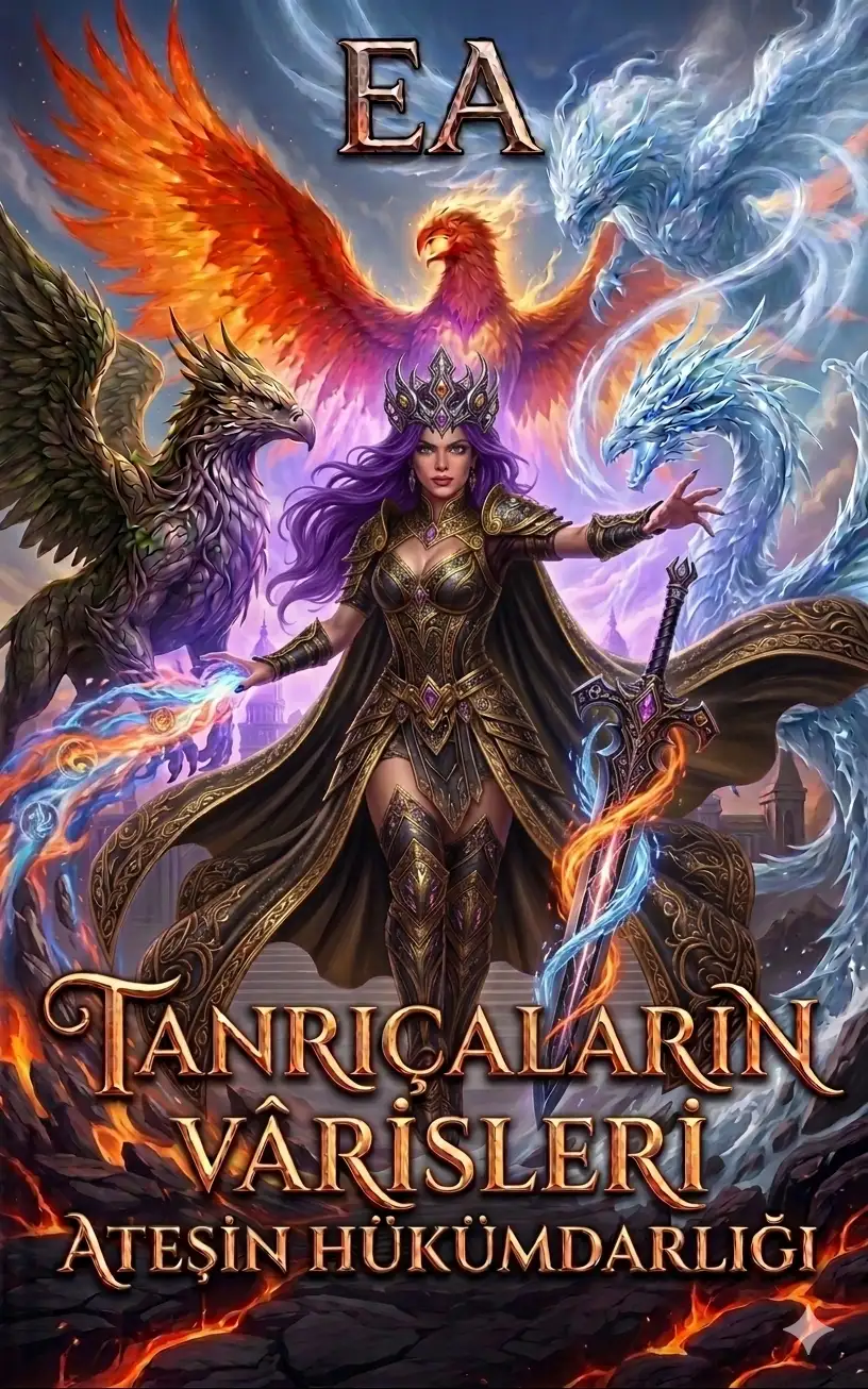 TANRIÇALARIN VARİSLERİ  ATEŞİN HÜKÜMDARLIĞI kitap kapağı