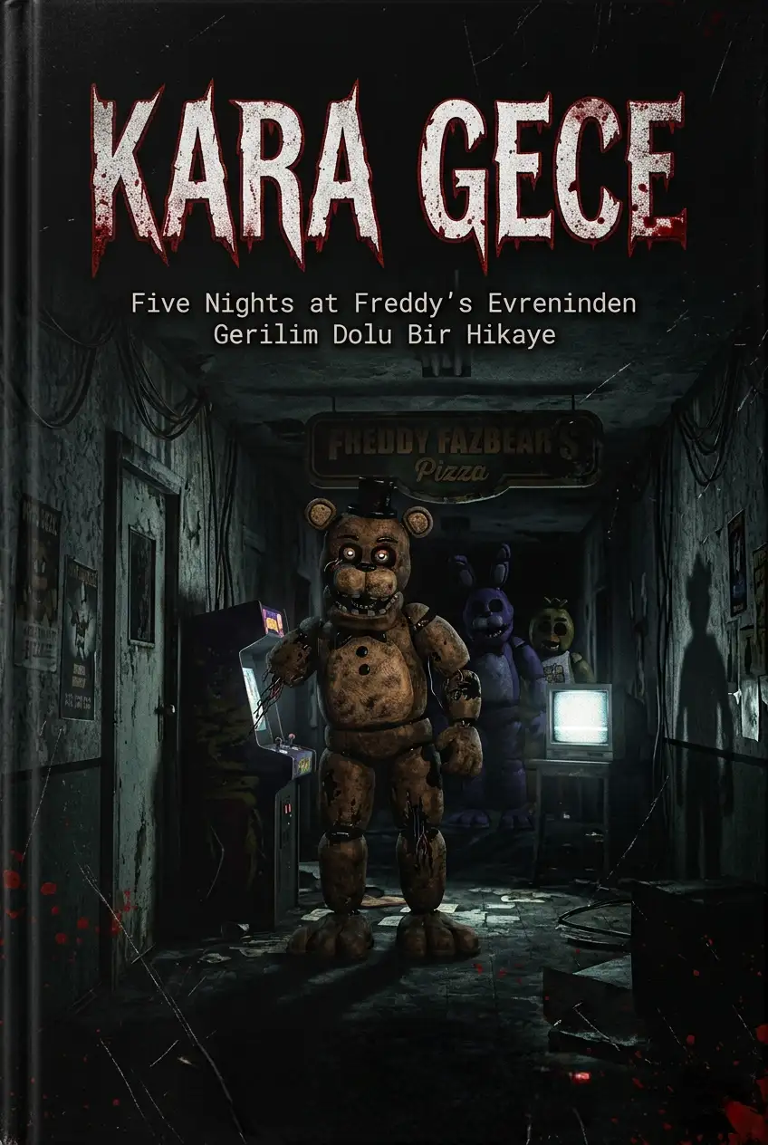 Kara Gece-1(Fnaf Fan Kitabı) kitap kapağı