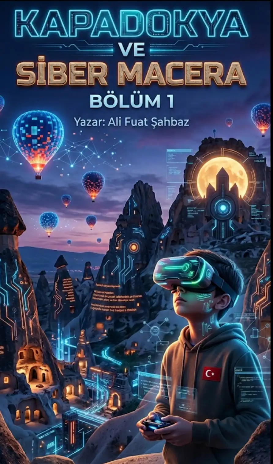 Kapadokya ve siber macera kitap kapağı