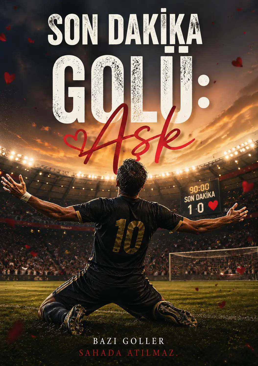 Son dakika golü: aşk kitap kapağı