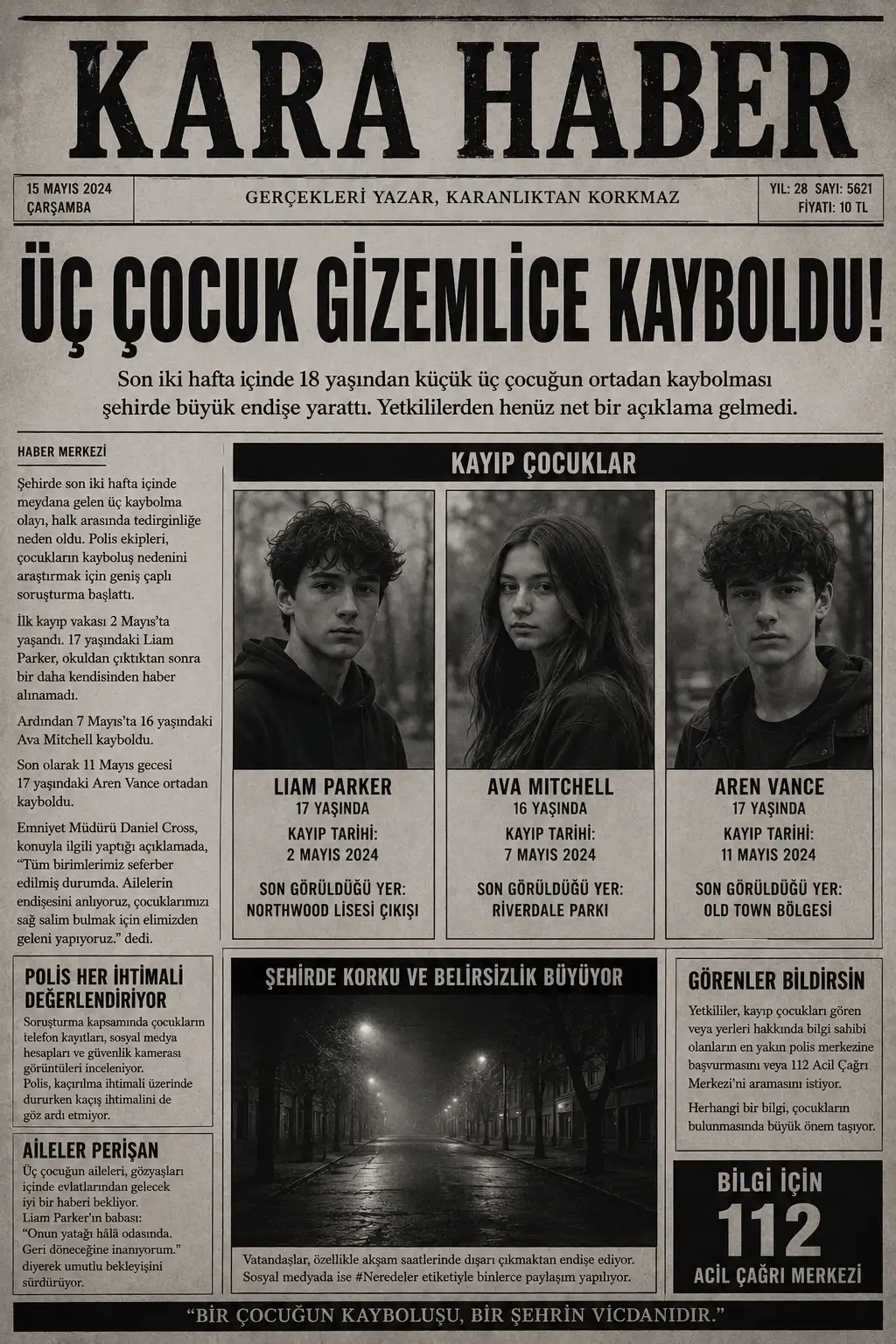 Kara haber kitap kapağı