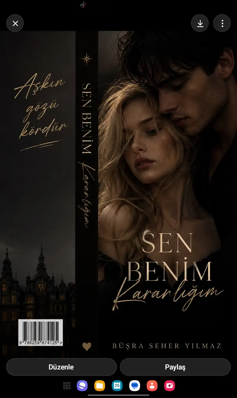 Sen benim kararlığım🖤 kitap kapağı