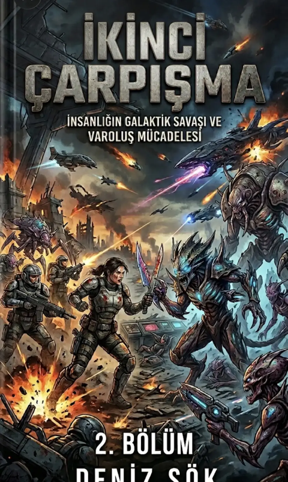 İkinci uzaylı çarpışması kitap kapağı