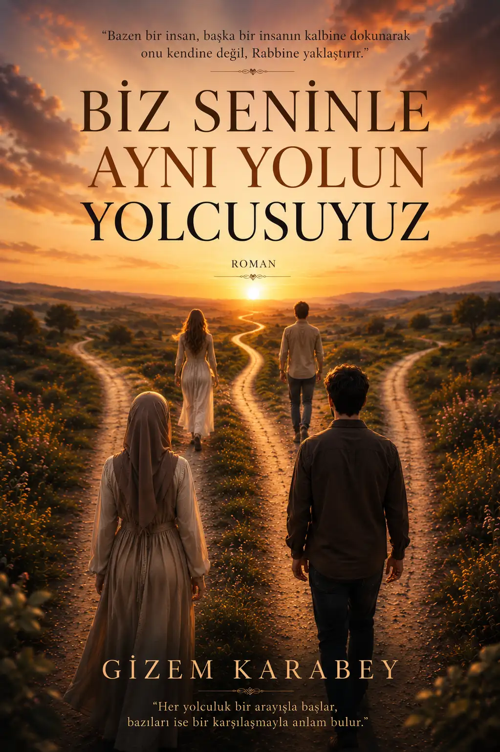 Biz seninle aynı yolun yolcusuyuz kitap kapağı