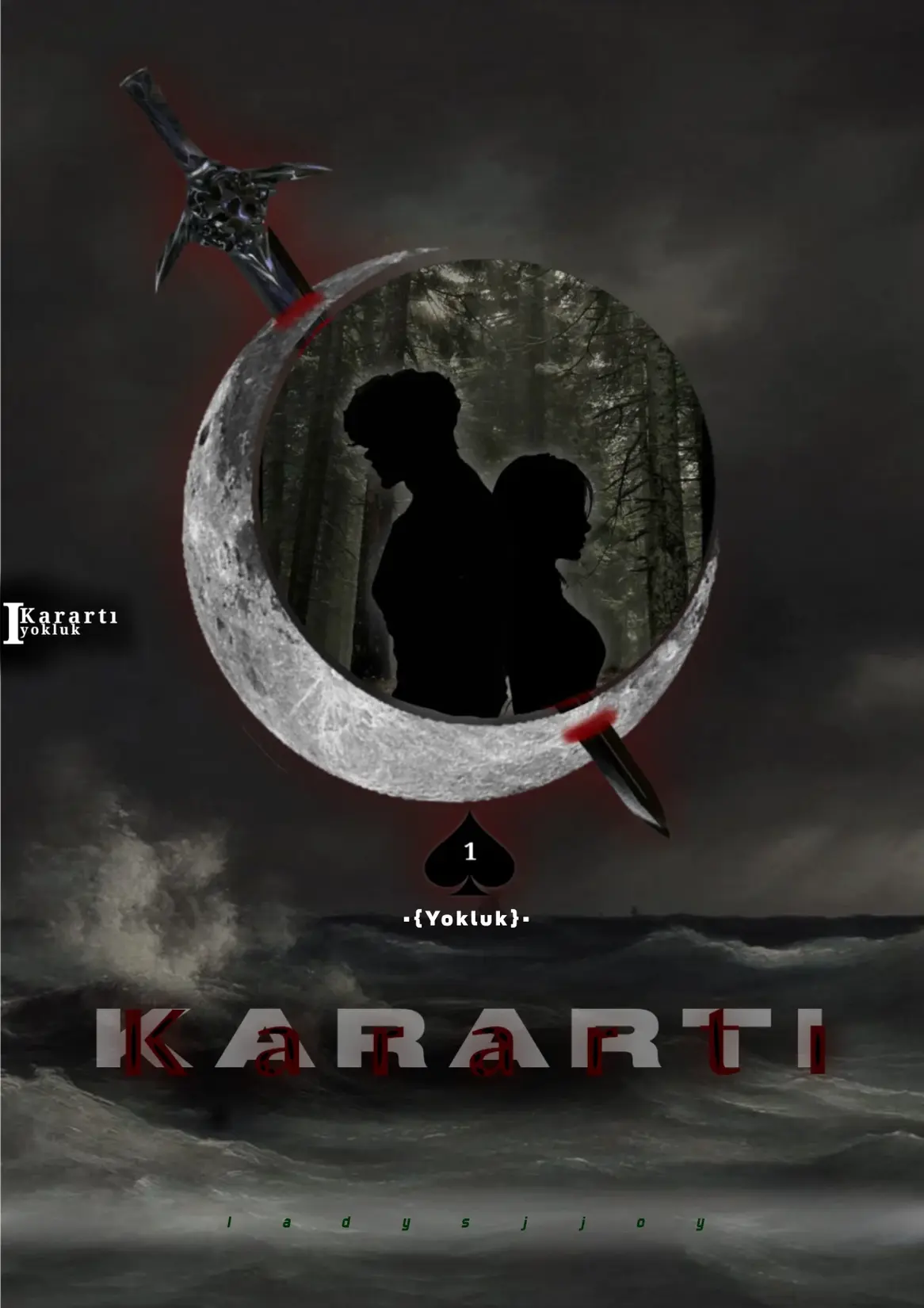 KARARTI -yokluk- kitap kapağı