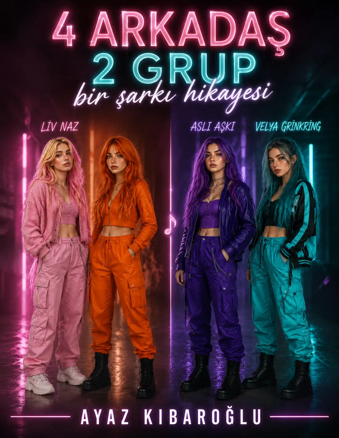 4 arkadaş 2 grup bir şarkı hikayesi — Ayaz Kibaroğlu