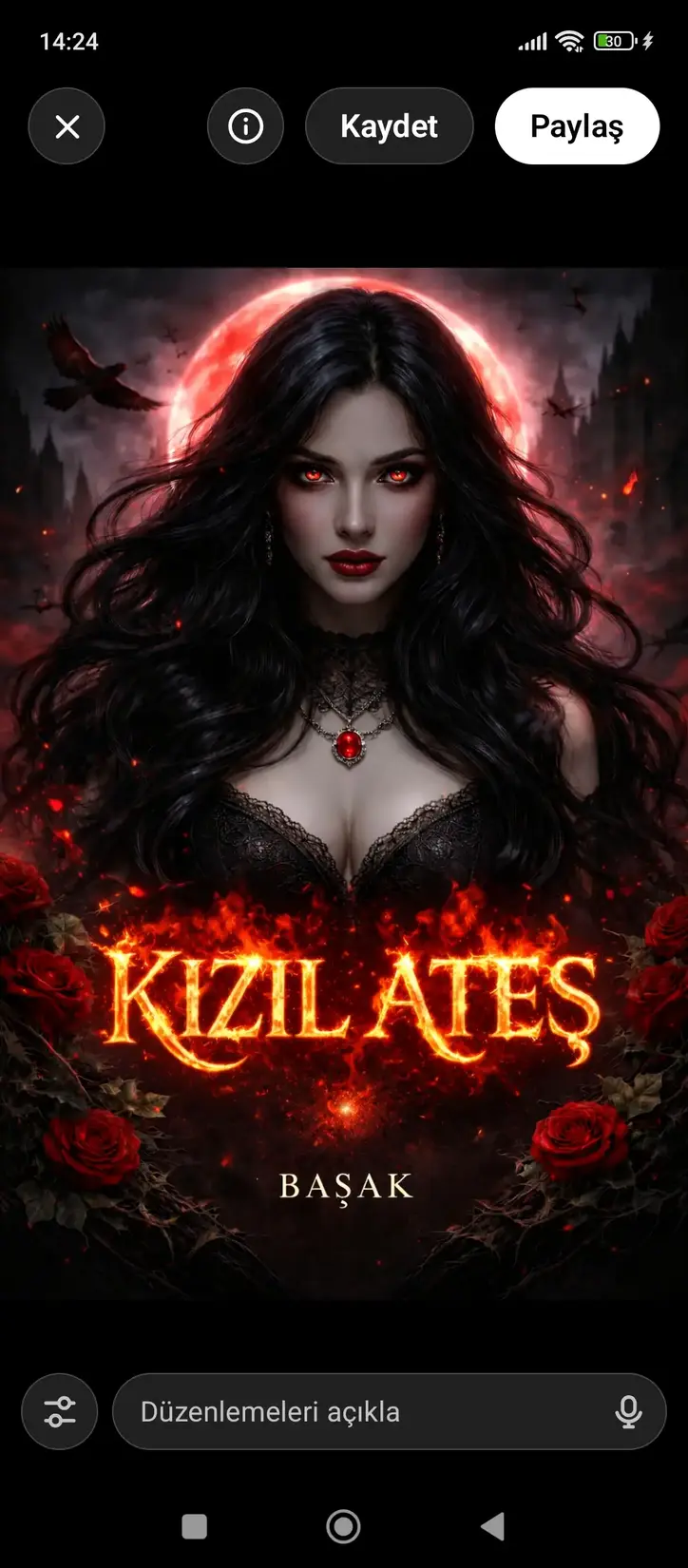 KIZIL ATEŞ kitap kapağı
