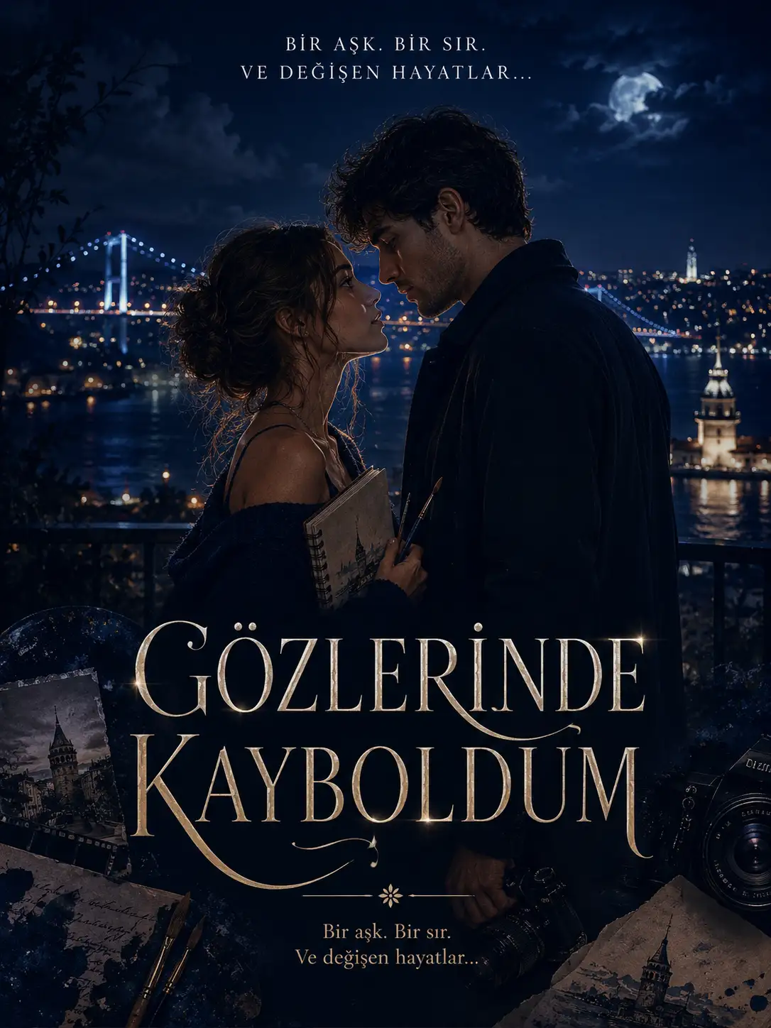 Gözlerinde kayboldum kitap kapağı