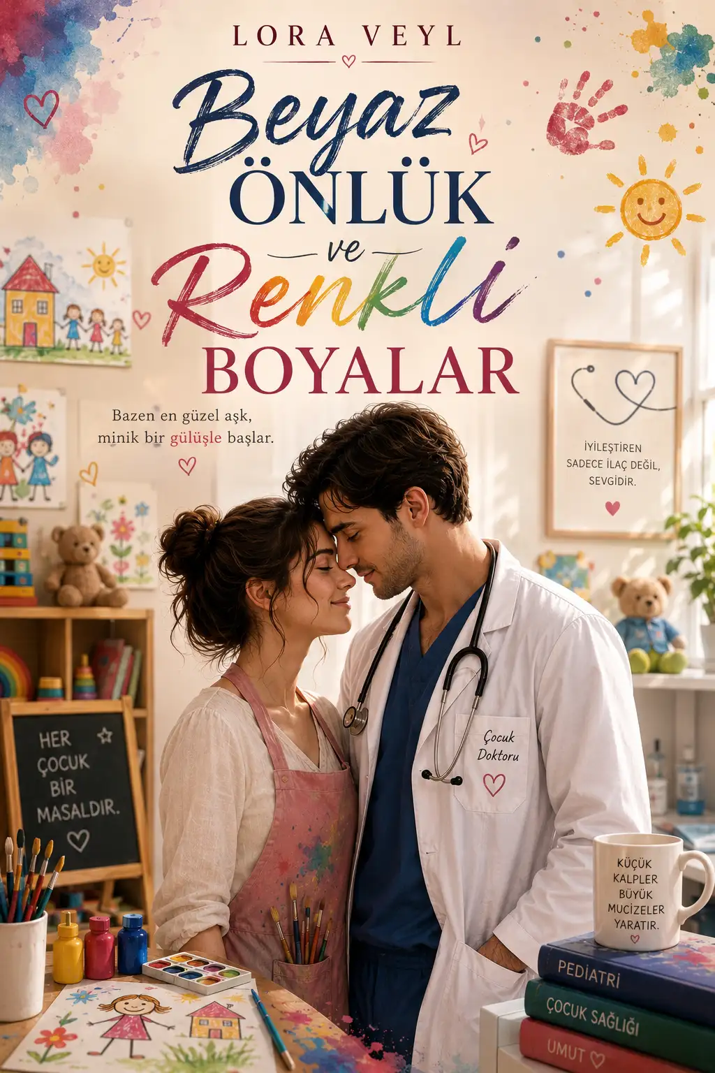 Beyaz Önlük Ve Renkli Boyalar — Lora Veyl