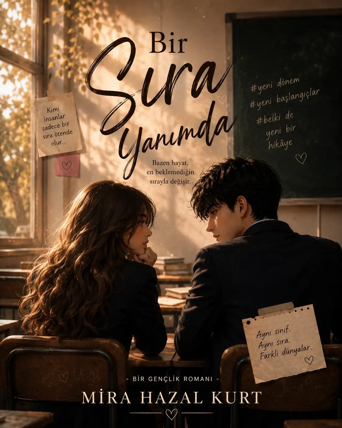 Bir sıra yanımda kitap kapağı