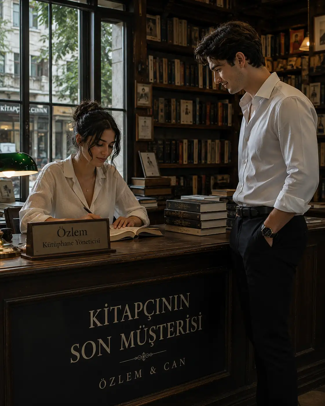 Kitapçının son müşterisi kitap kapağı