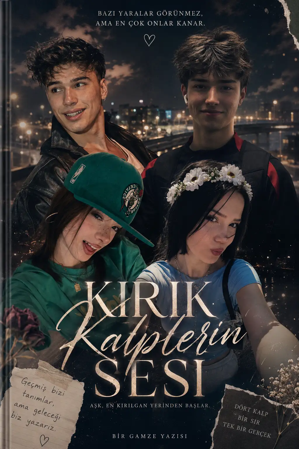 Kırık kalplerin sesizli kitap kapağı