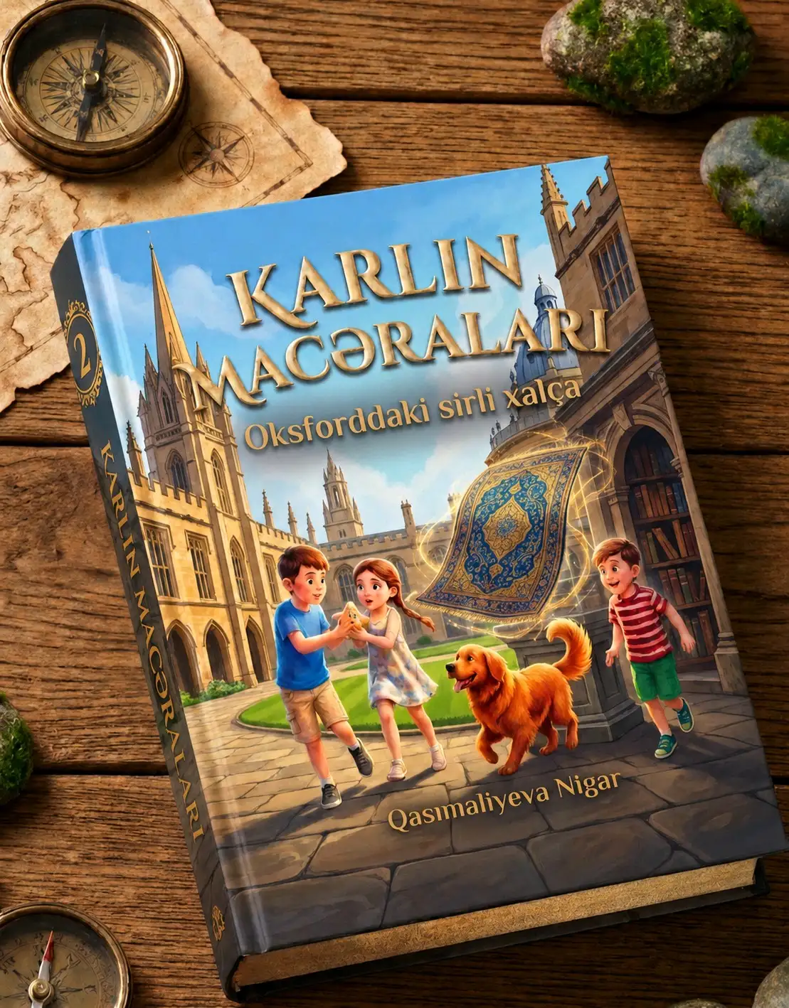Karlın macəraları: Oksforddakı sirli xalça kitap kapağı