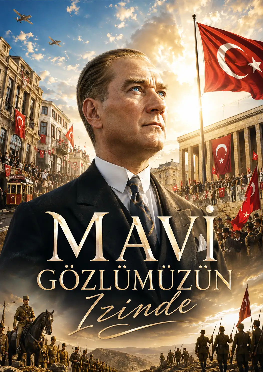 Mavi gözlümüzün izinde… kitap kapağı