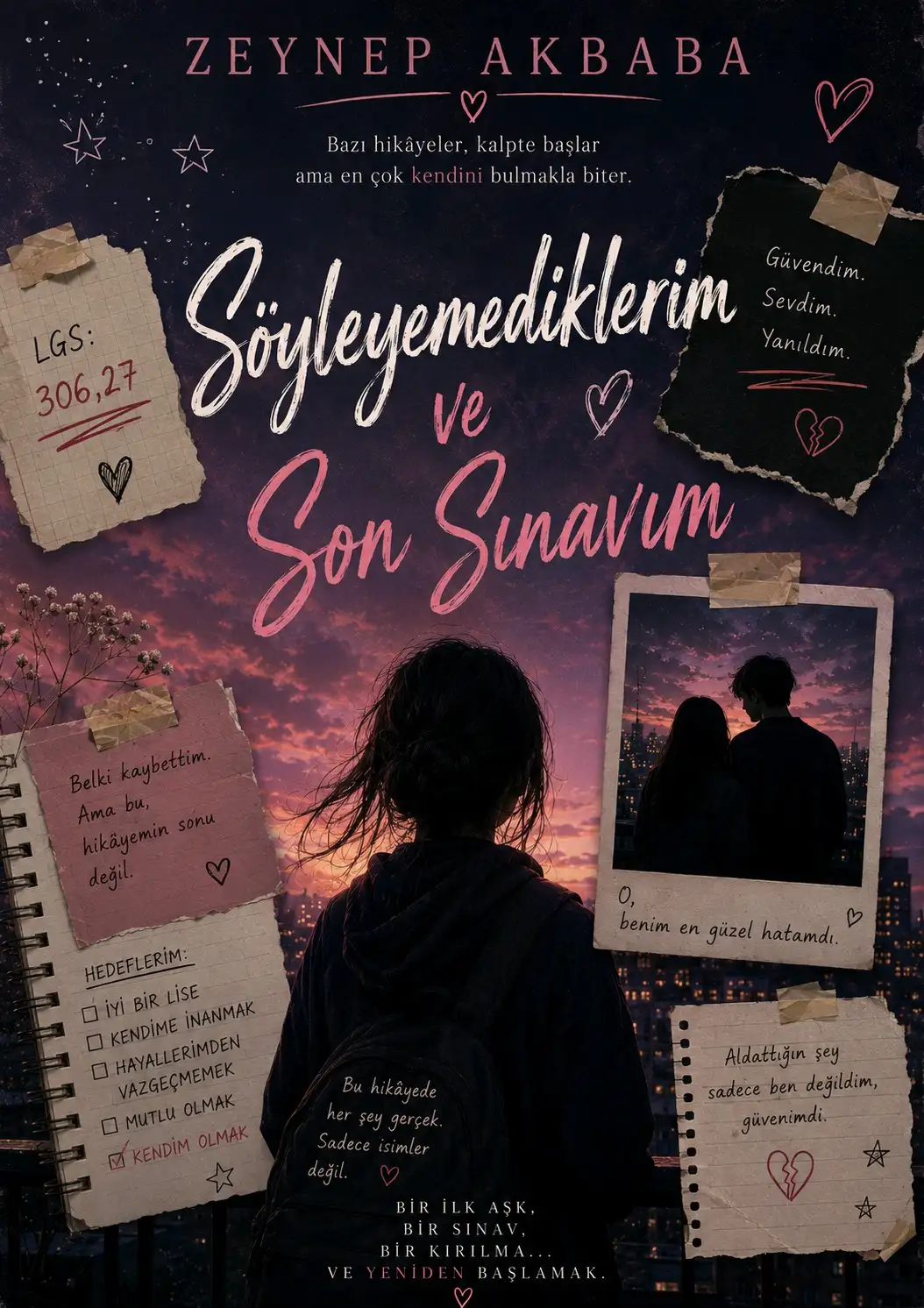 Söyleyemedimlerim ve son sınavım kitap kapağı