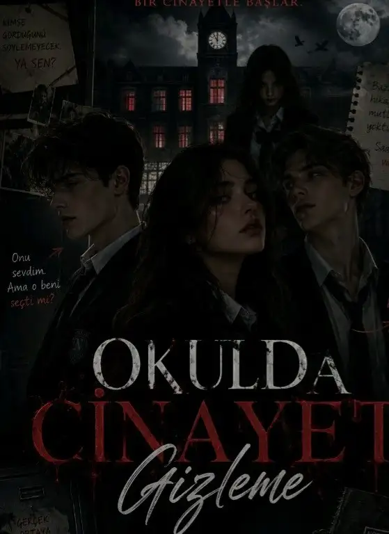 Okulda cinayet gizleme kitap kapağı