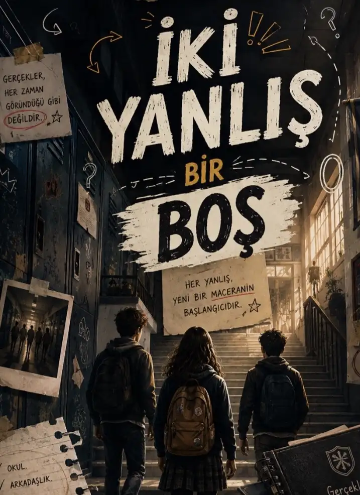 İKİ YANLIŞ BİR BOŞ kitap kapağı