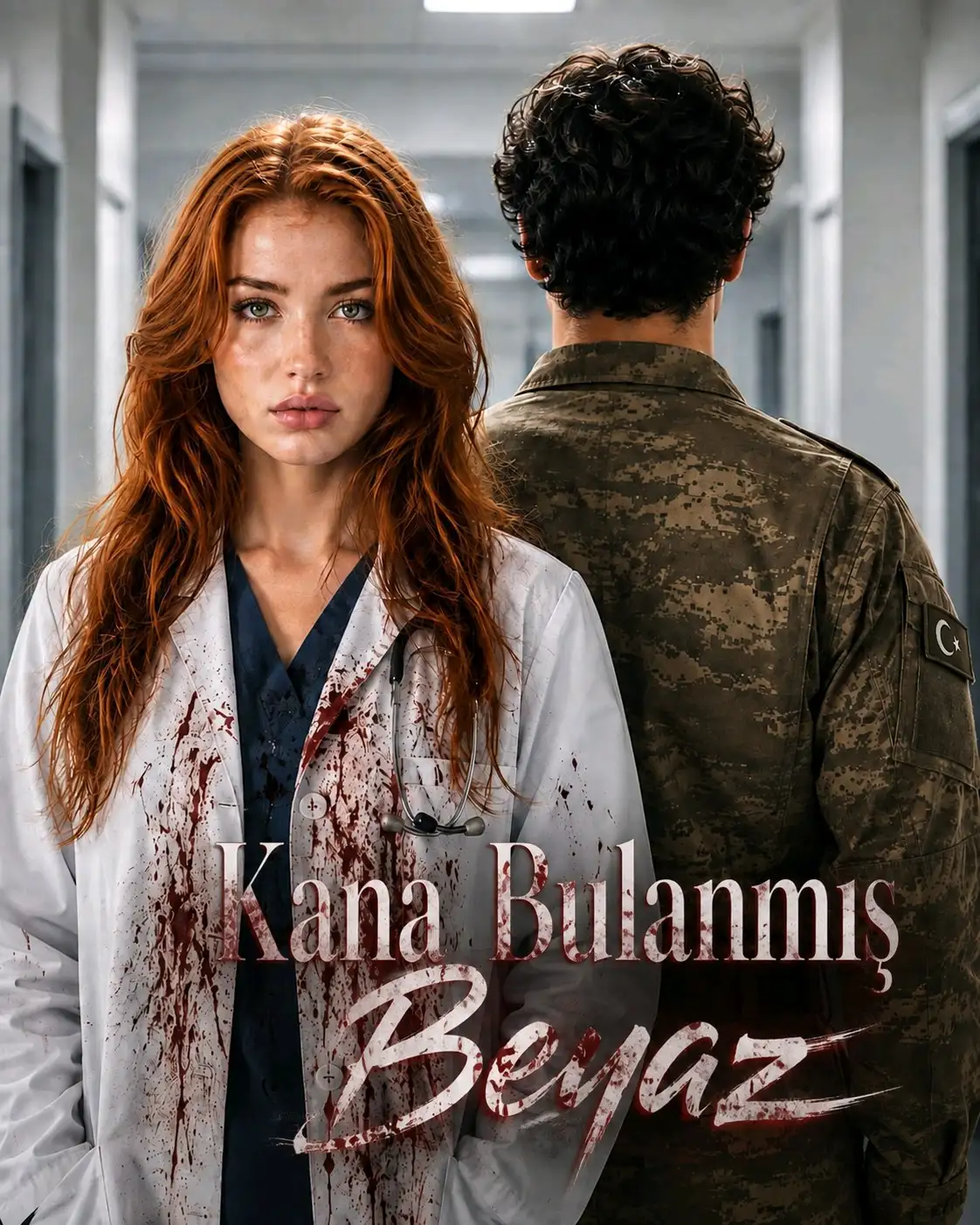 Kana Bulanmış Beyaz kitap kapağı
