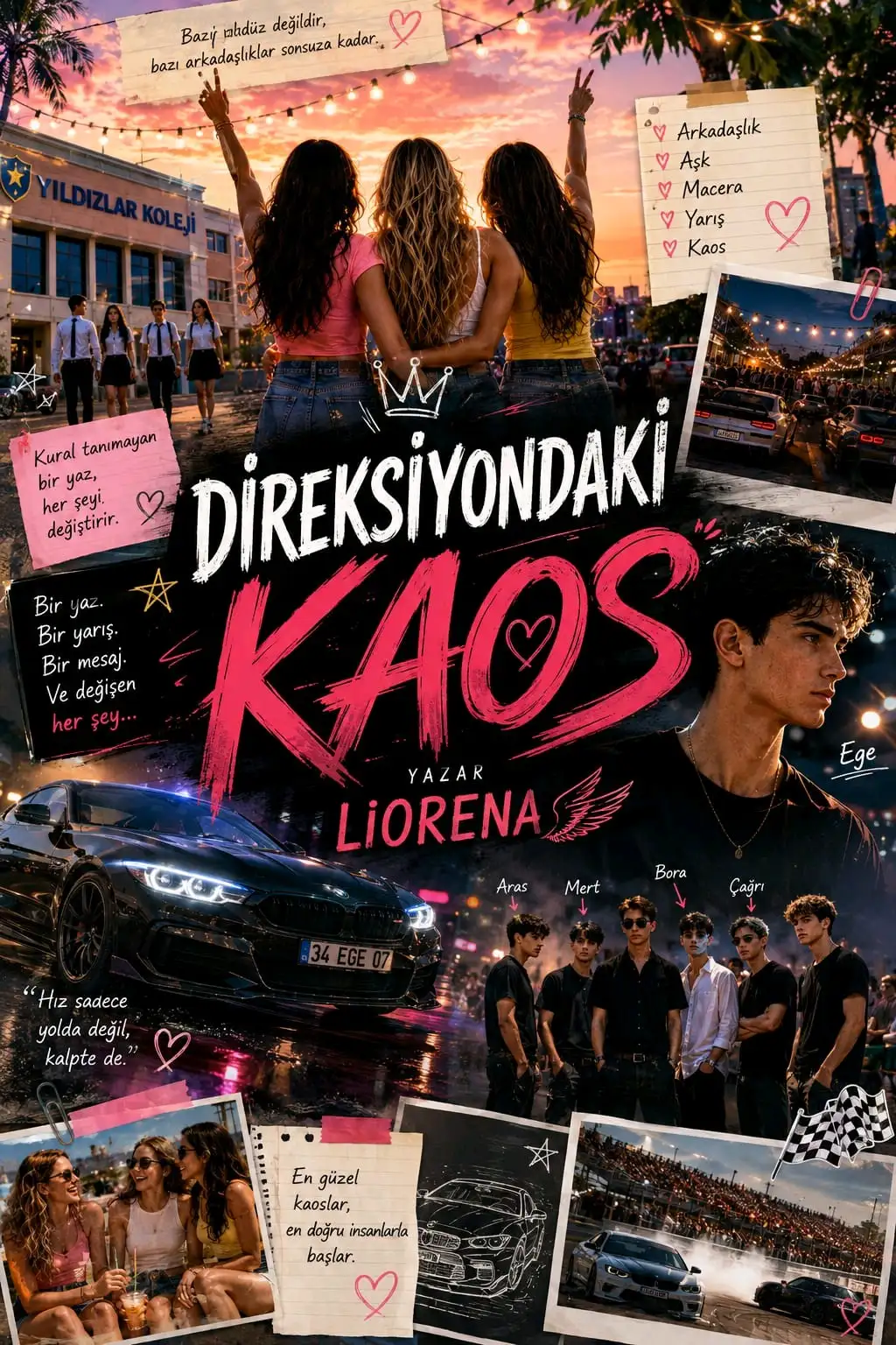 DİREKSİYONDAKİ KAOS🏎️💗 kitap kapağı
