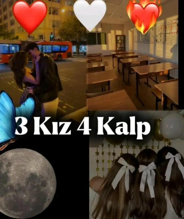 3 Kız 4 Kalp kitap kapağı